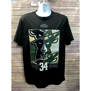 milwaukee bucks Giannis Antetokounmpo T Shirt NBA Large